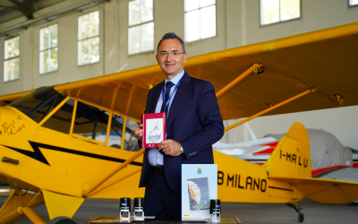 Presentati gli annulli filatelici rilasciati per il 95° dell’Aero Club Milano – FOTO